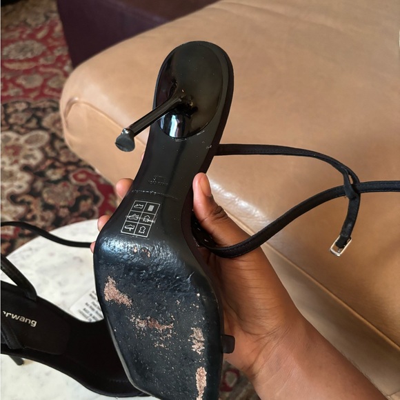 Alexander Wang Julie Crystal Logo Embellished Heels - Picture 4 of 6